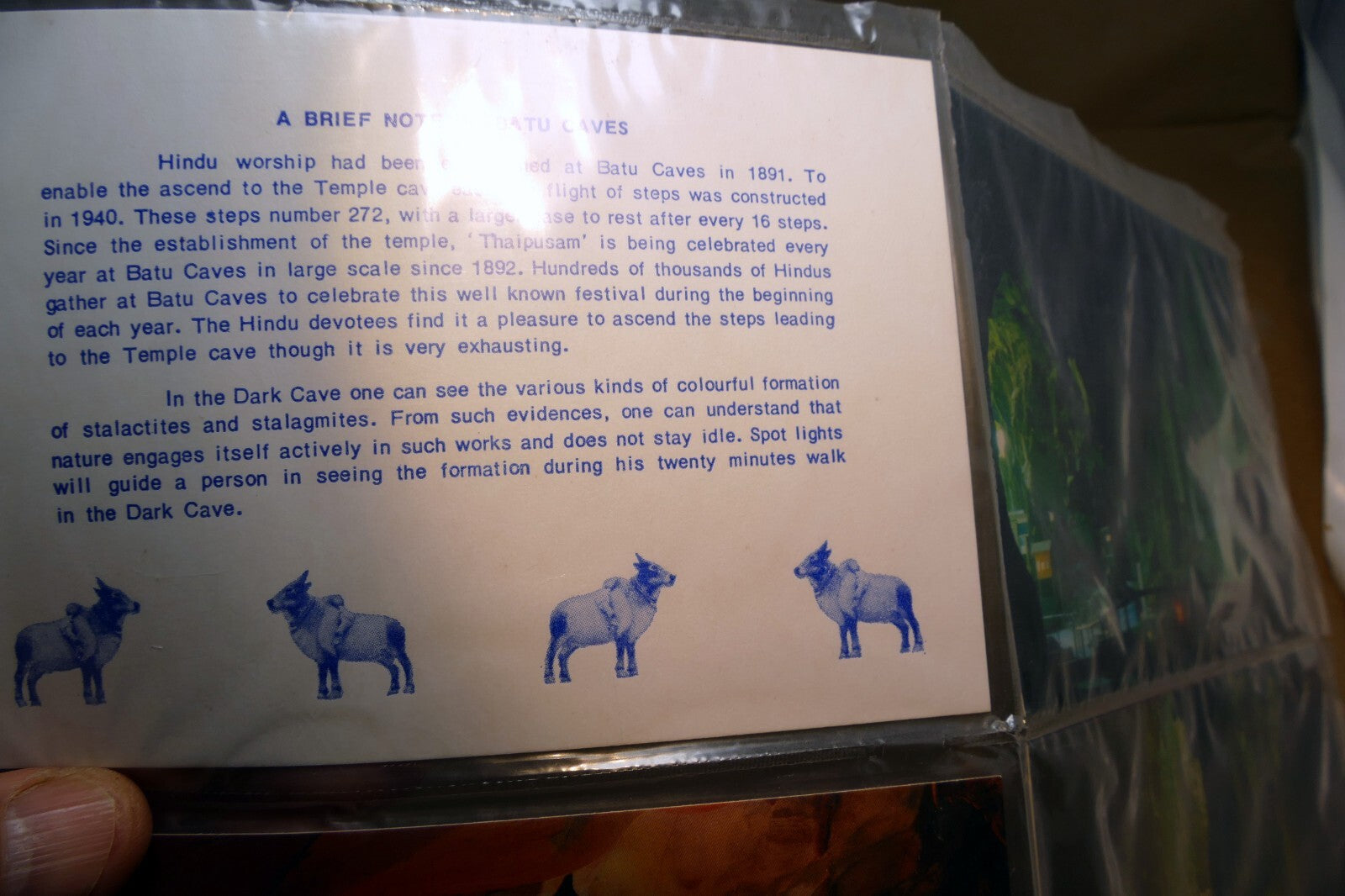 Batu Caves Kuala Lumpur Malaysia Postcard 1970's  lot of 5 Pack Unposted