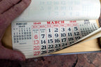 Lincoln Market 1949 Advertising Poster Calendar William Thompson Lemoore CA USA