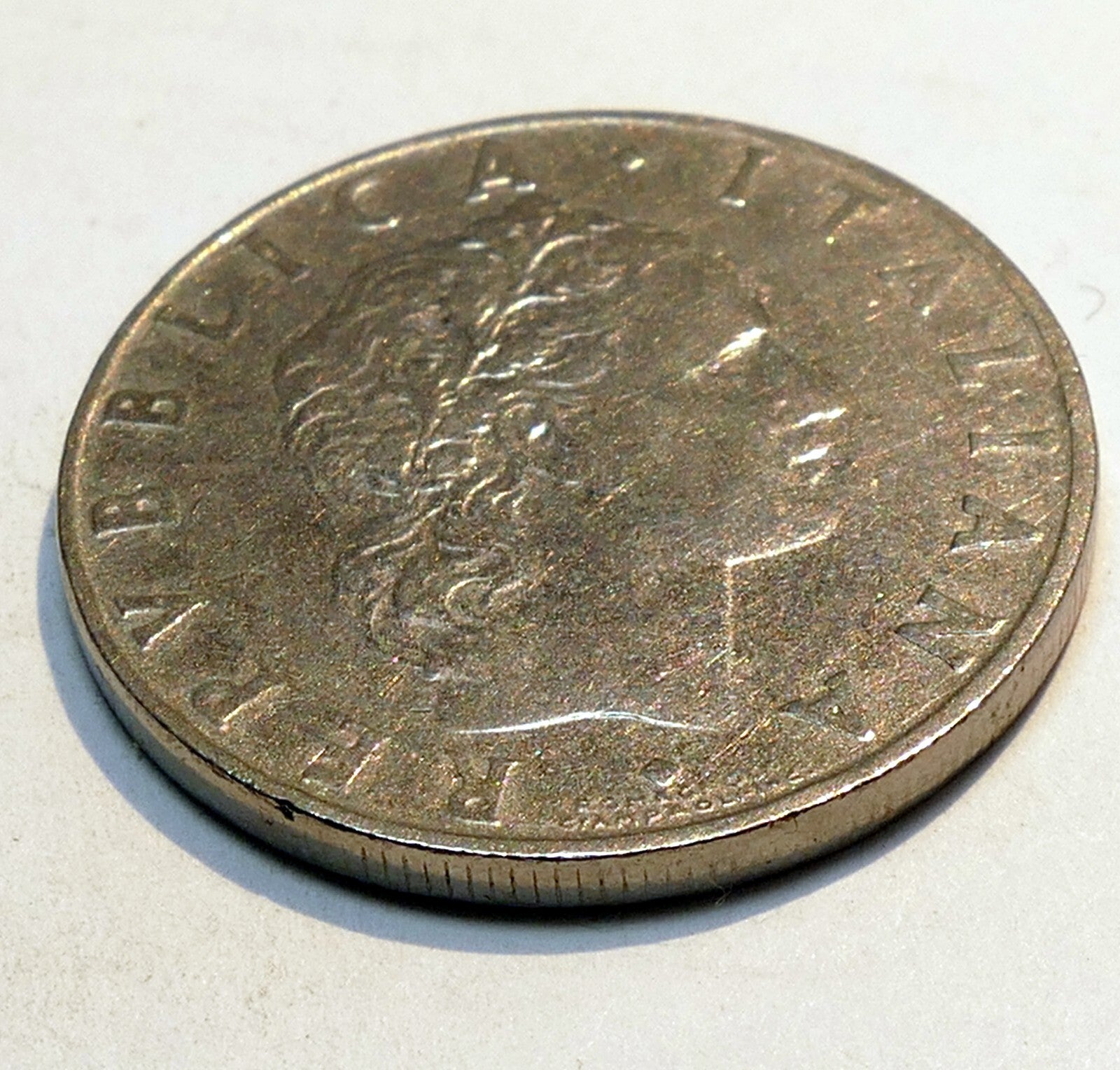 1956 Repvbblica Italiana L.50 Italy Italian 50 Lire Coin Italy