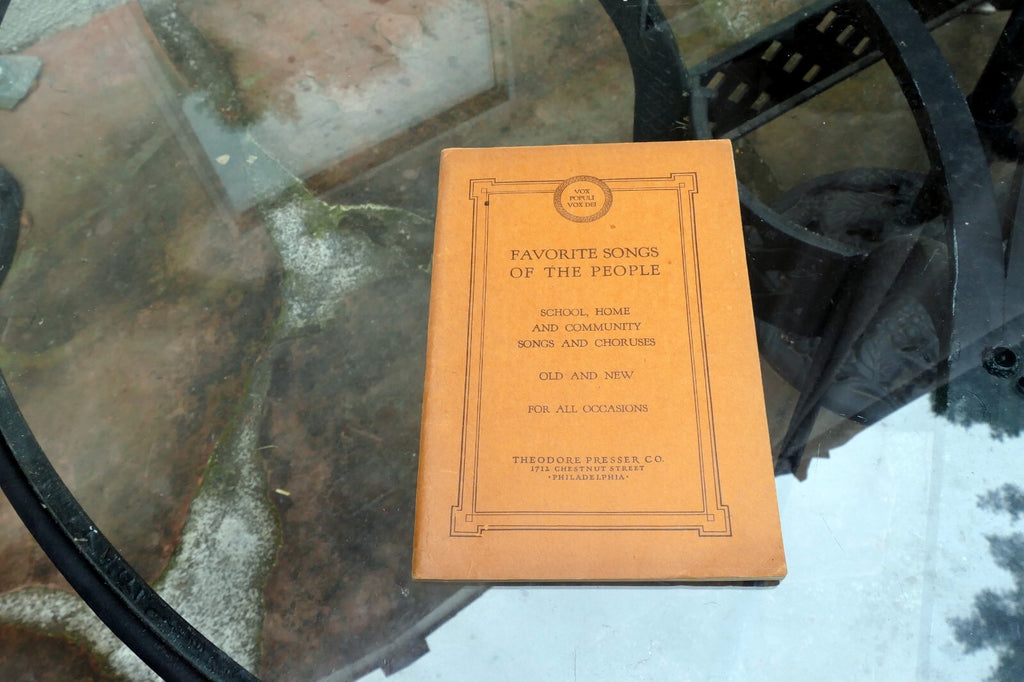 Sheet Music FAVORITE SONGS OF THE PEOPLE Vox Populi 1927 Theodore Presser Co