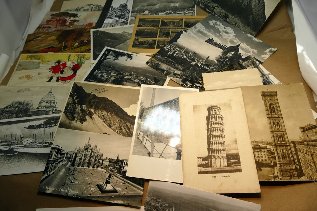 23 mix lot of posted postcard from europe italy austria hungary from 1920 1950's