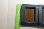 Pack of 2 Gray Wooden Picture Portrait Frame 3.5X2.5" Art Photo lot with glass
