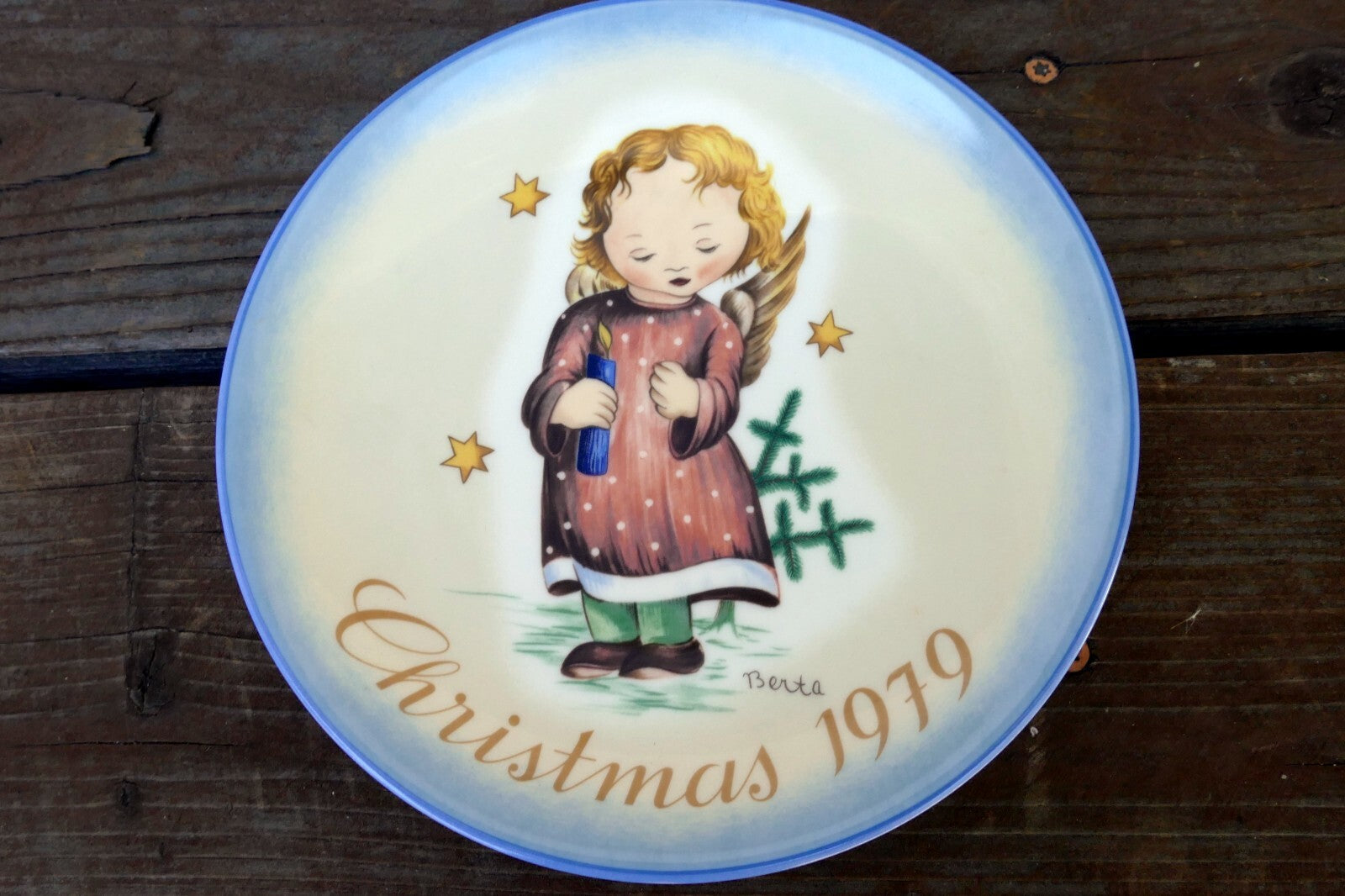 Sister Berta Hummel Starlight Angel Plate 1979 Christmas