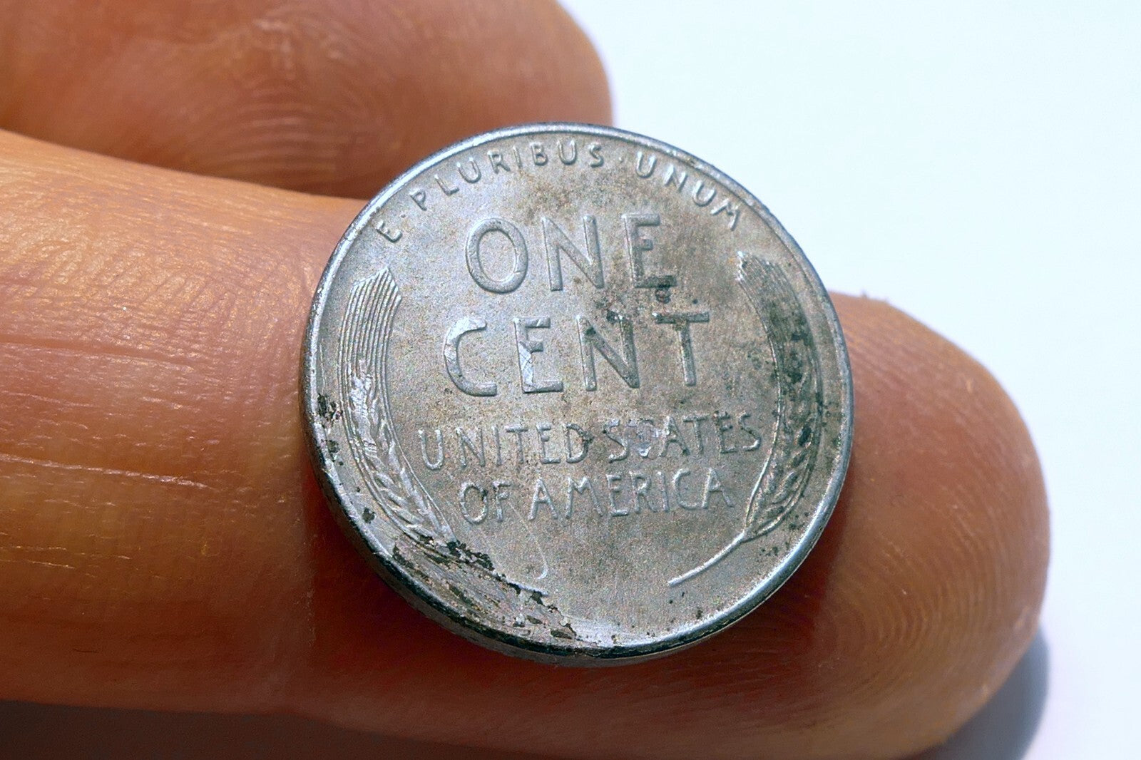 1943 Lincoln Cent 1c Steel Penny  coin