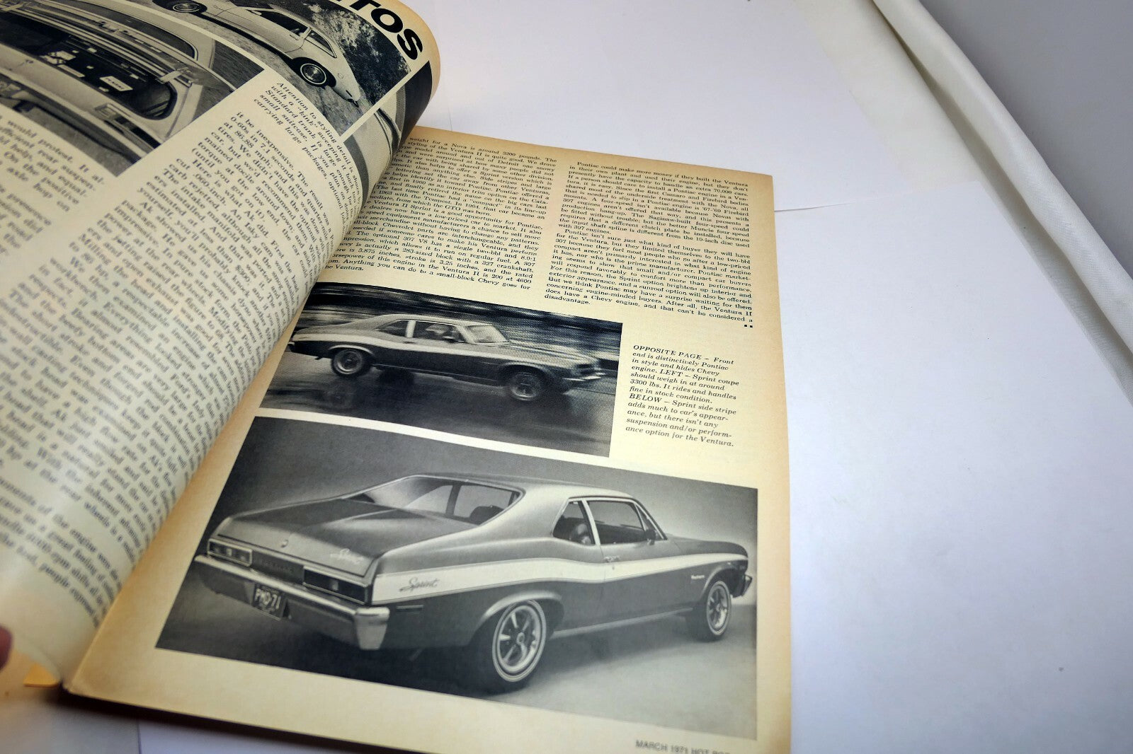 Pontiac Venture II 1971 Car Magazine clippings Advertisement  Ad (Hot Rod)