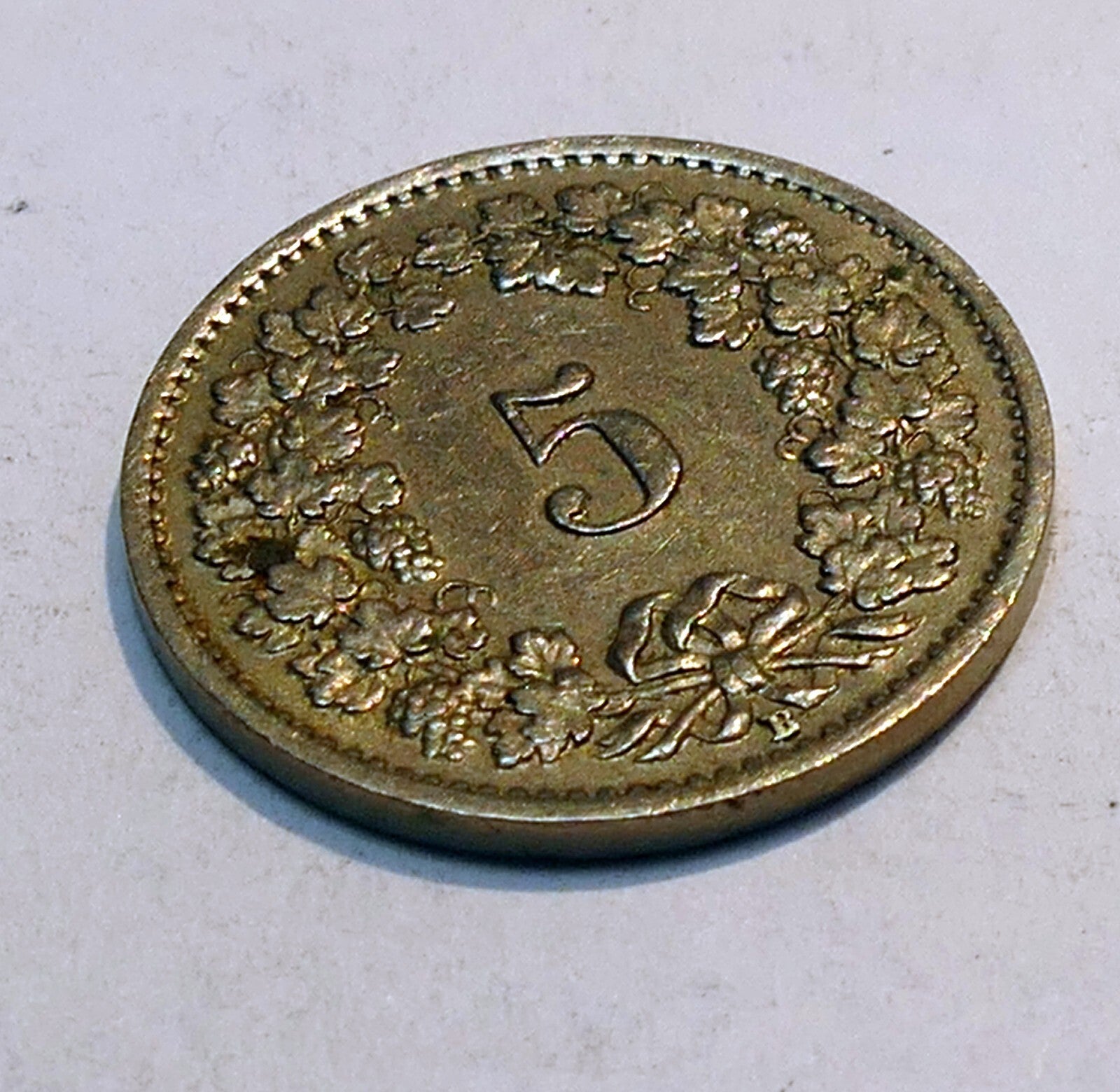 Coin Switzerland 1946 5 Rappen Confederatio Helvetica