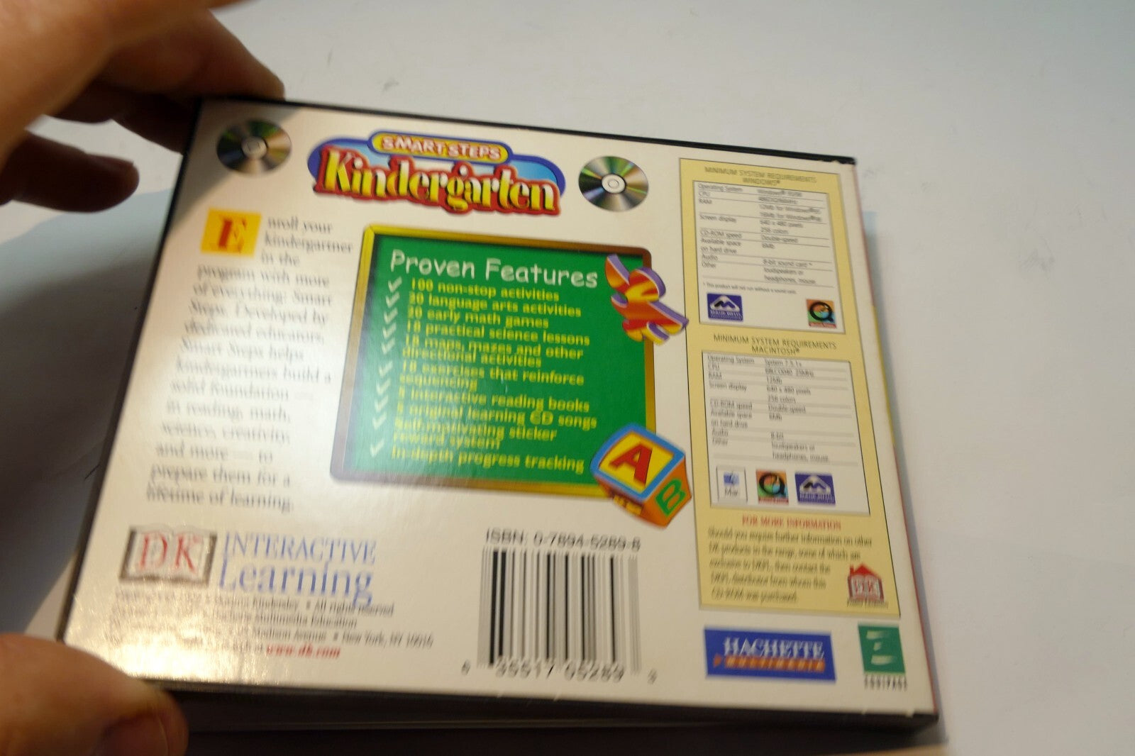 DK Smart Steps Kindergarten Pc Mac New Cd Rom for Windows 95 98