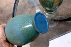 Pair Of Antique Japanese Brass Vases set of two mixed metal