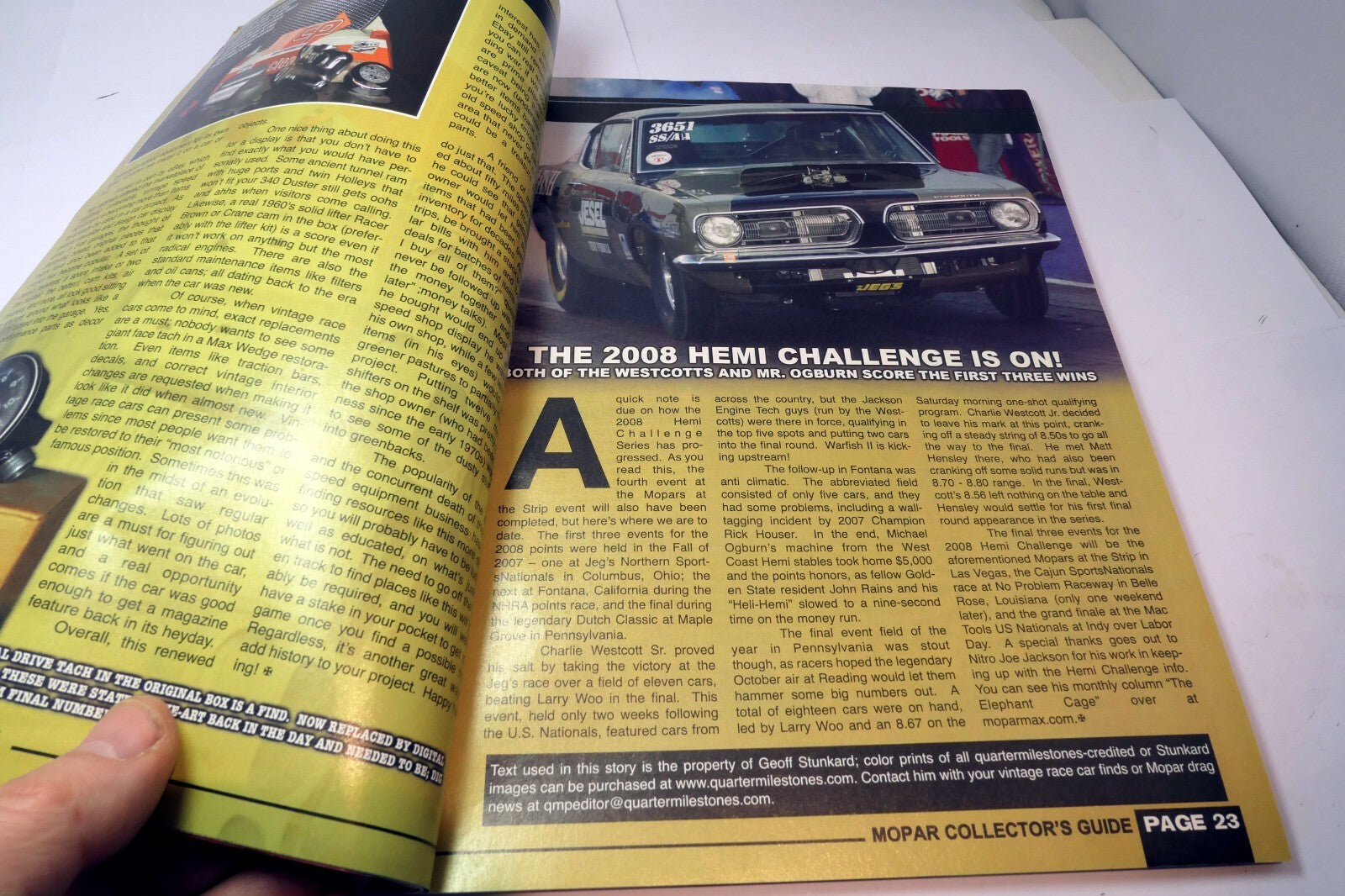 MOPAR Collector's Guide Magazine June 2008 '66 Coronet '71 Drop Top GTX Retro Tr