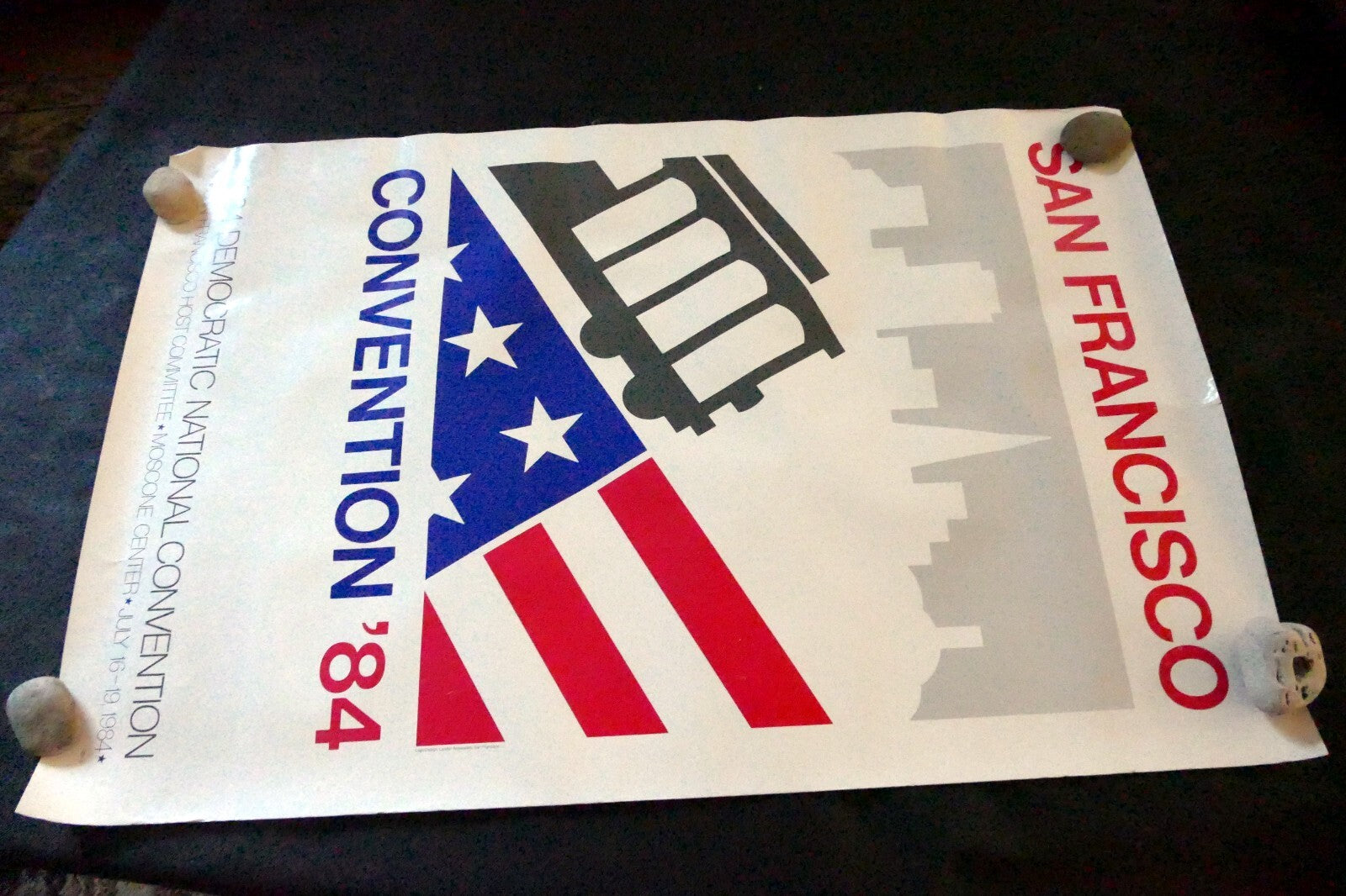POSTER SAN FRANCISCO DEMOCRATIC PARTY NATIONAL CONVENTION MASCONE  1984