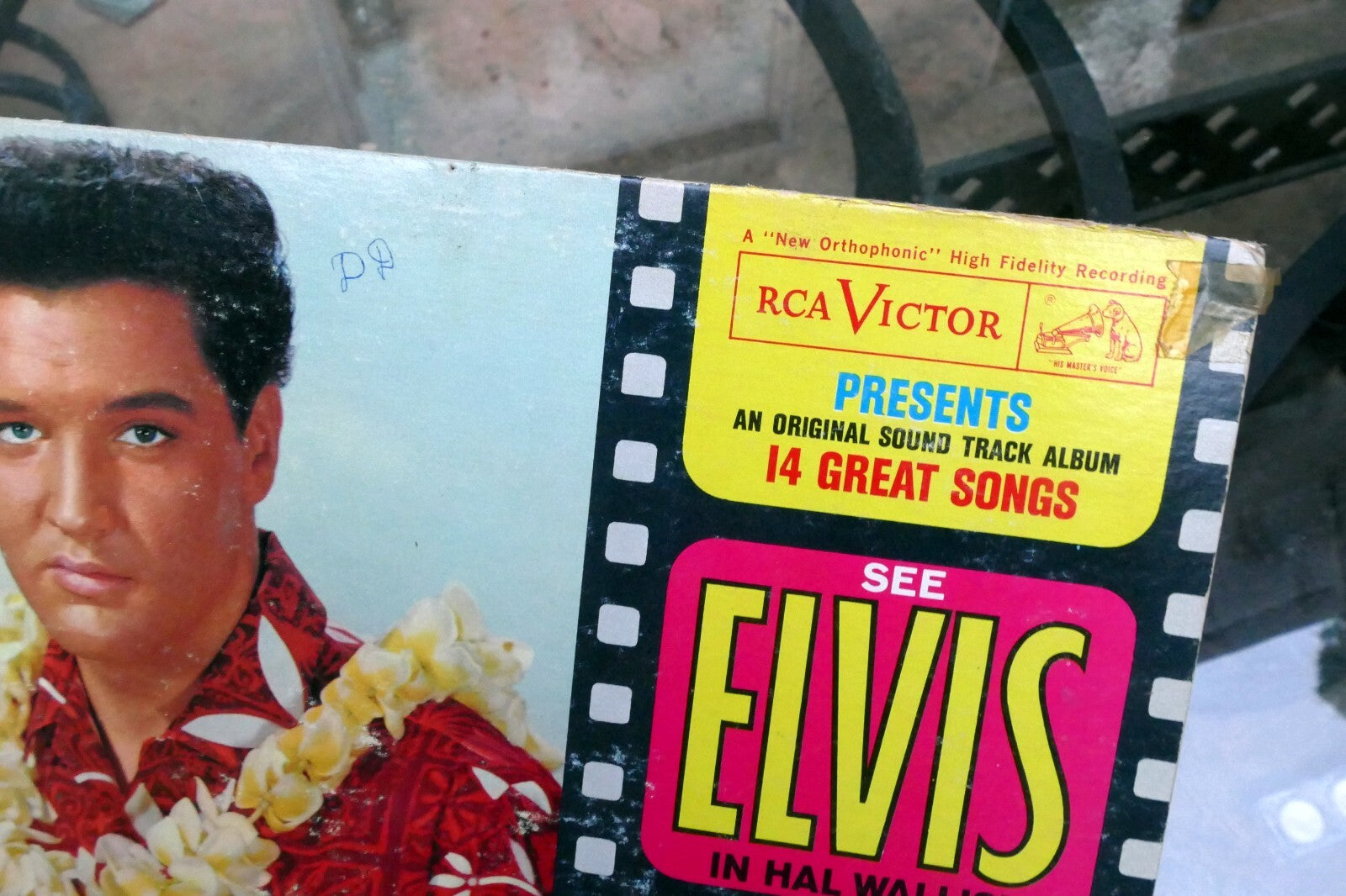 1961 Elvis Presley Blue Hawaii LPM-2426 RCA Victor -  ALBUM ART COVER ONLY