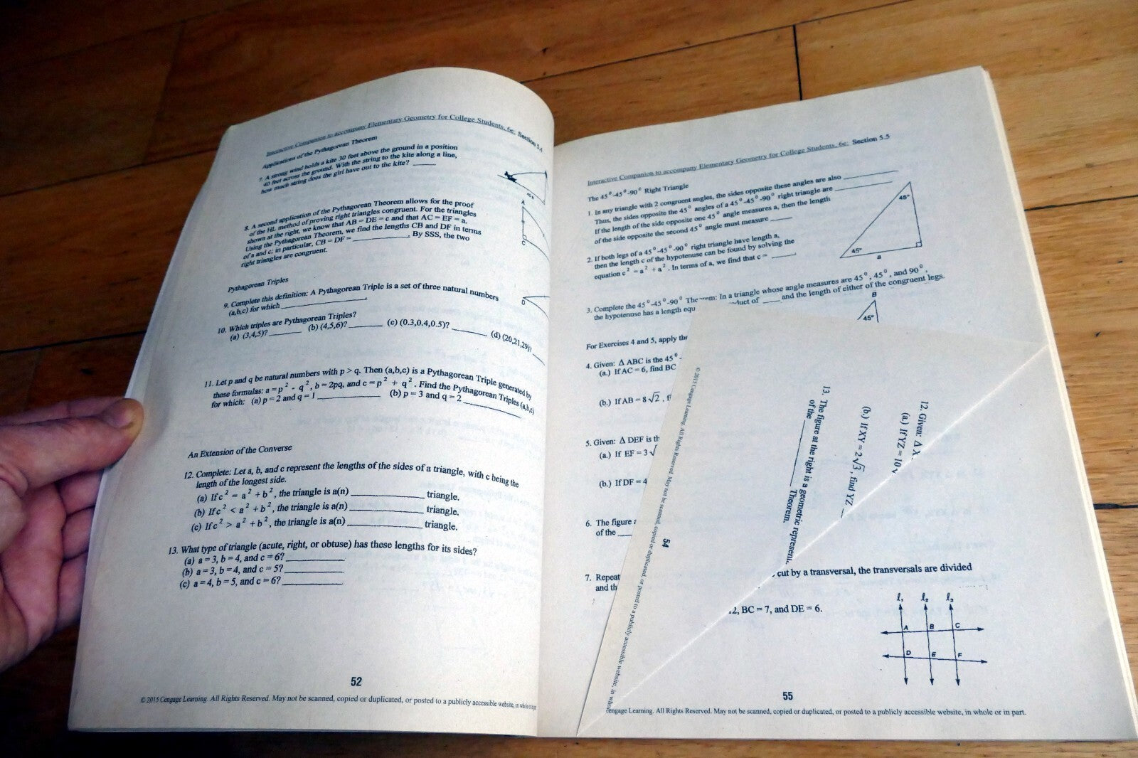 Elementary Geometry 6E for College Students: Student Study Guide with Solutions