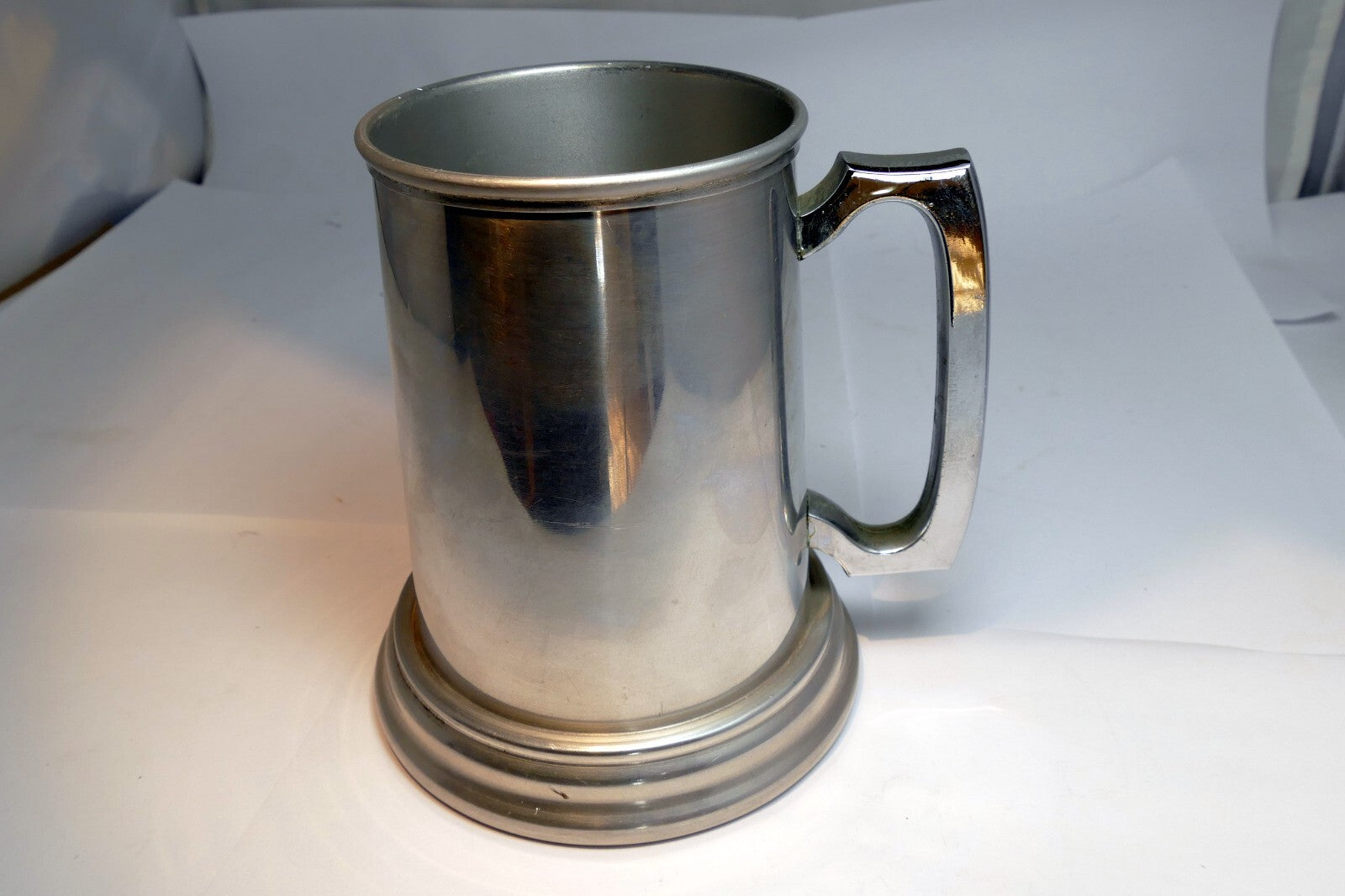 Beer Stein Pewter Mug with Glass dice game bottom las vegas