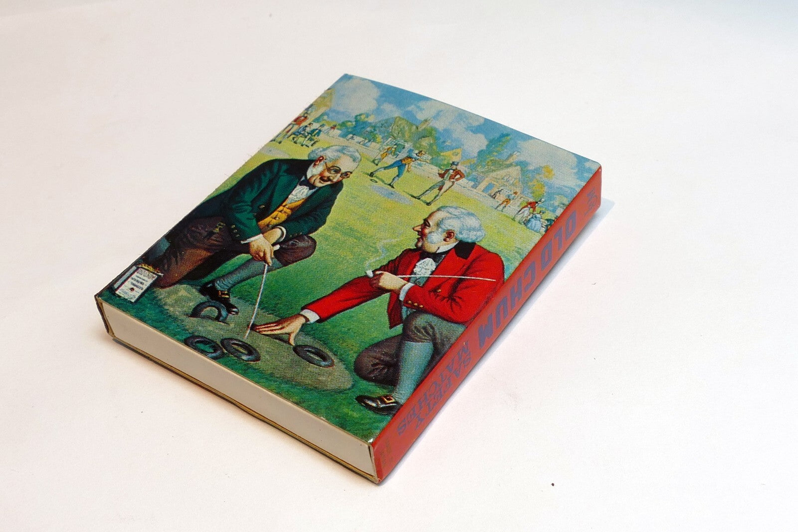 Old chum  light safety match box and wooden matches for pipe smoking tobacco