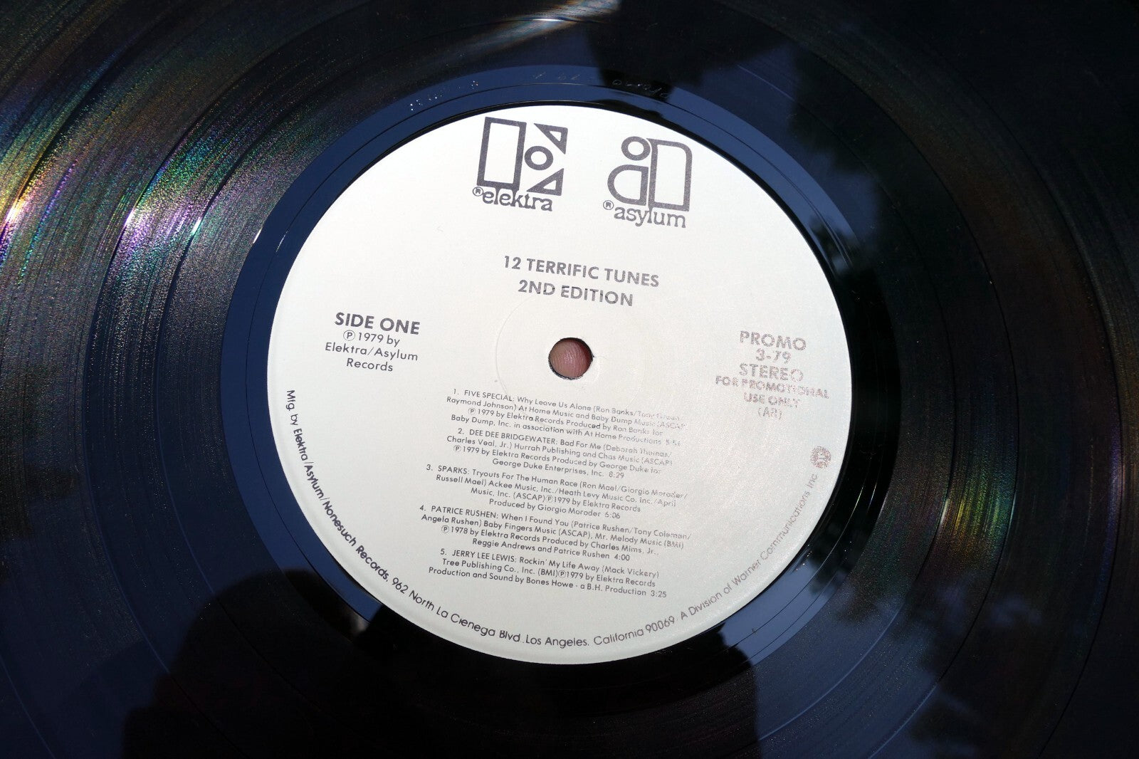 12 Terrific Tunes LP Promo 1-79 2ND Edition 3-79 Asylum / Elektra 1979