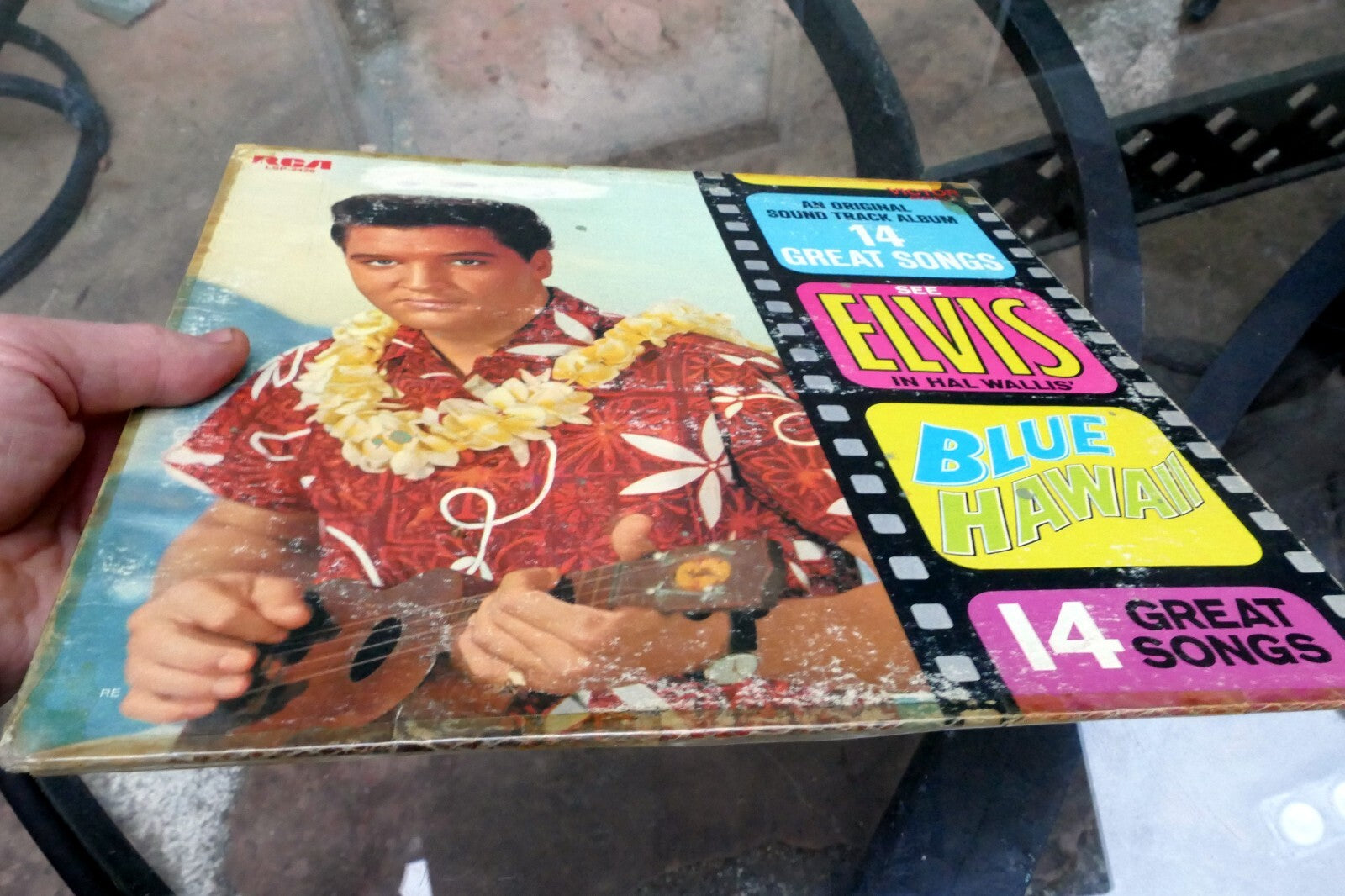 1976 Elvis Presley Blue Hawaii LSP-2426 RCA Soundtrack -  ALBUM ART COVER ONLY