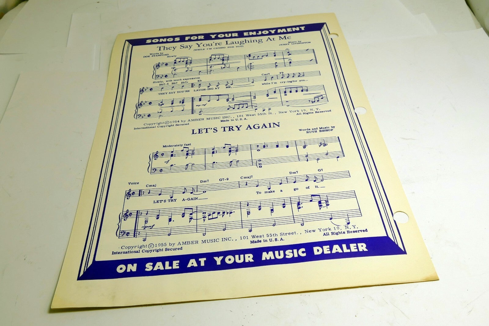 My Shoes Keep Walking Back to You  Ray Price Mitchell 1957 Sheet Music