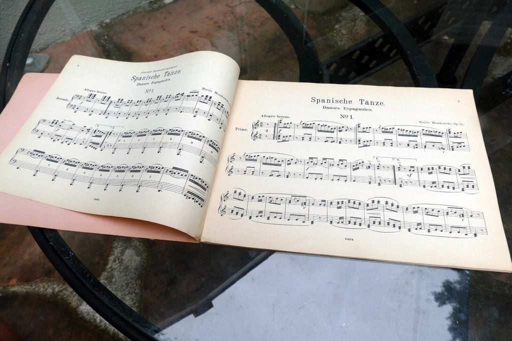 Moritz Moszkowski Soanische Tanze Sheet music Klavier 4 Handen 2125 Piano 1925
