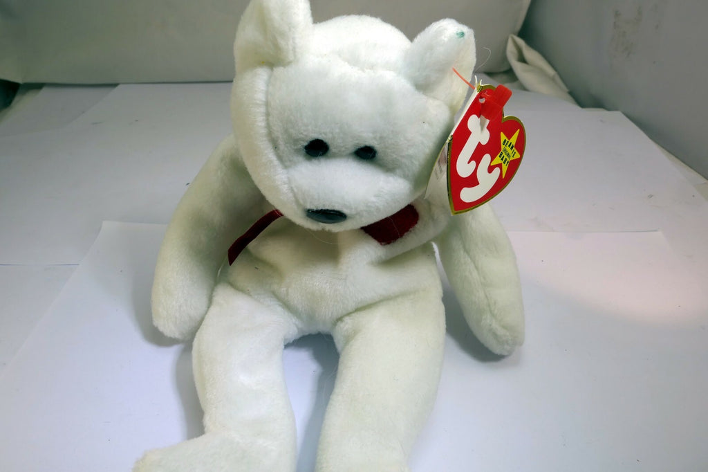 Ty Beanie Babies Valentino Teddy Bear 1993-1994 errors Brown Nose style 4058