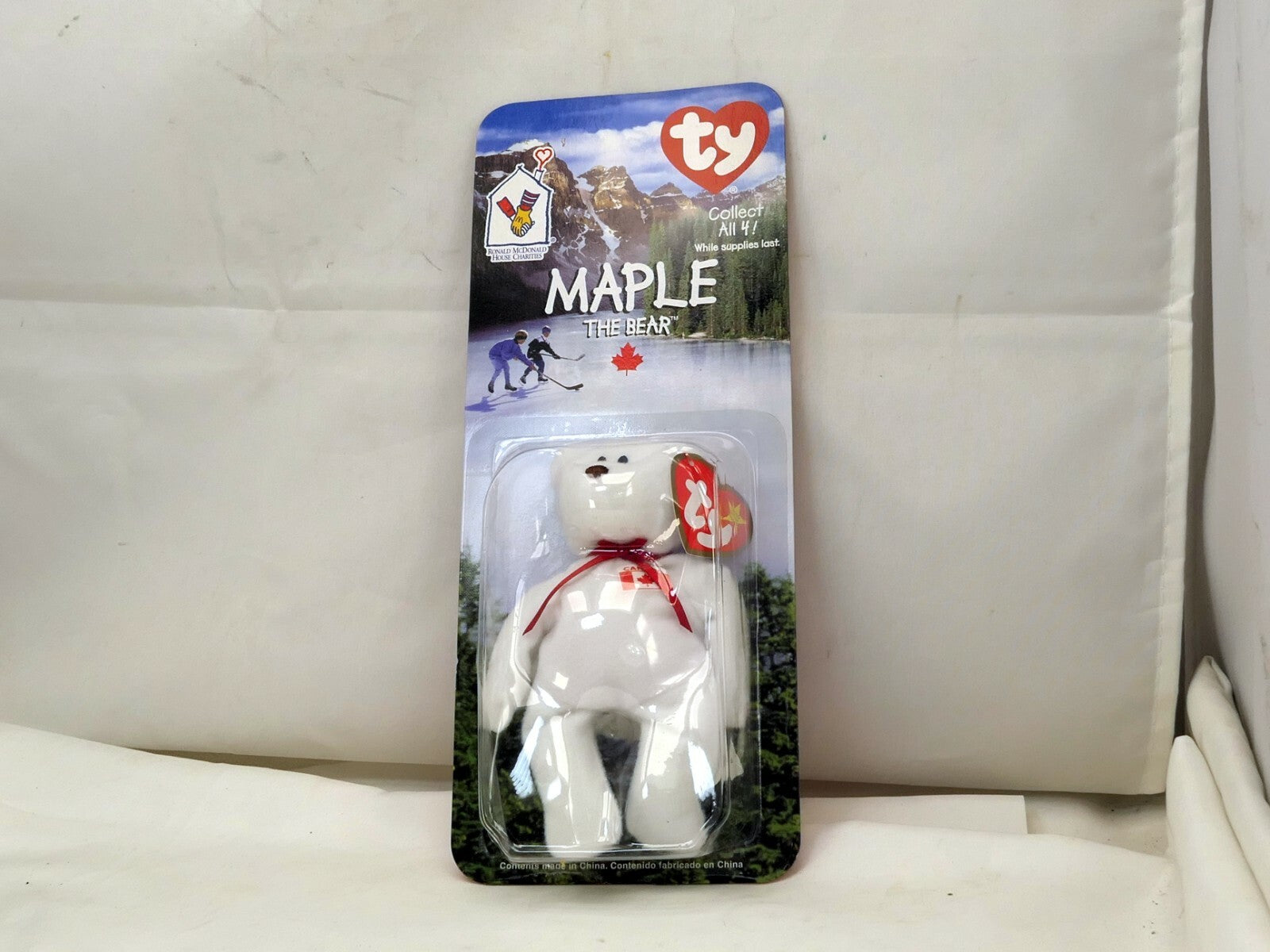 Maple The Bear 1996 McDonald's Ty Beanie Baby new 1999 OakBrook