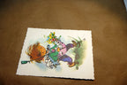 Adolf KORSCH VERLAG Postcard Munchen Boy with Flowers Lamb - Unposted Art