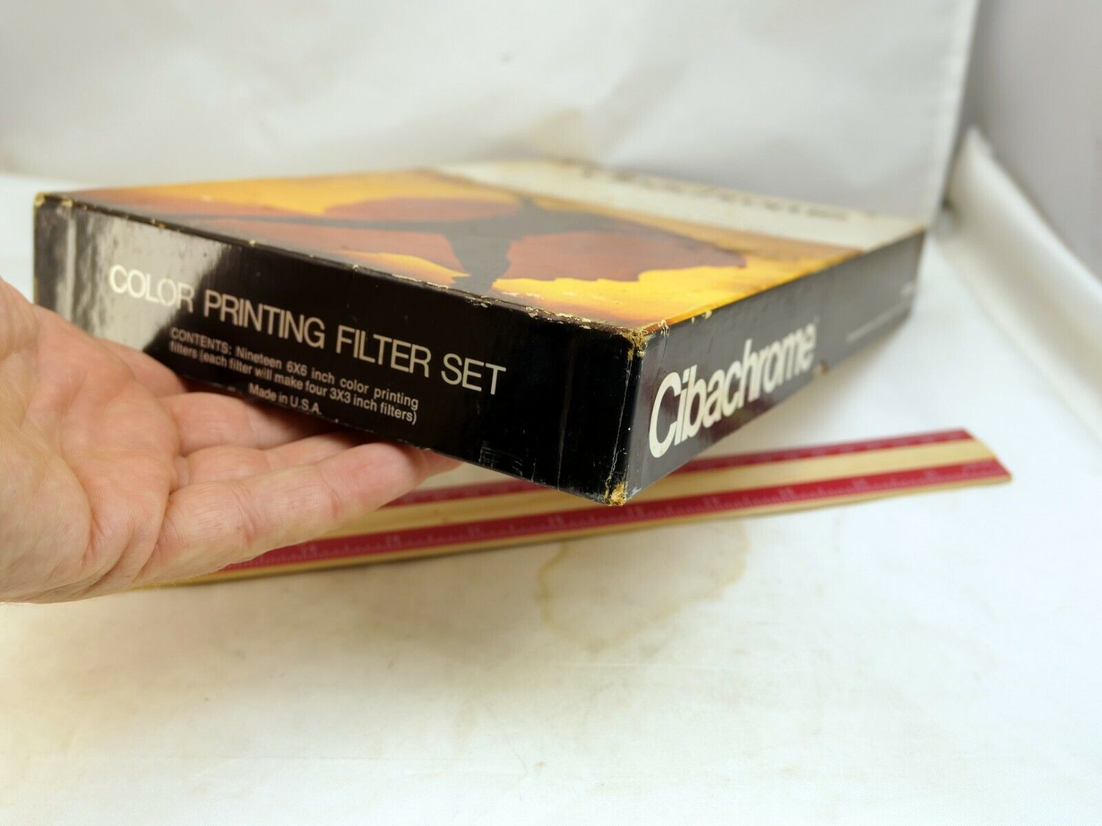 Empty Box for Ilford Cibachrome  Filter Gelatin set 12X7X1.5"