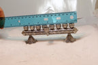 925 Sterling Menorah Judaica Silver Candle Chanukah Yemenite ornate 100gr