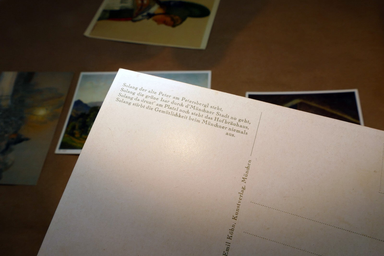 Germany Austria Unposted Postcard Lot pack of 5 People Landscapes painted 1960's