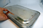 Viking Plate EP Copper Silver Plate Rectangle Serving Tray Platter ornate 9X14"