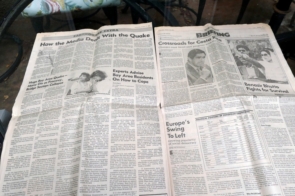 1989 San Francisco Chronicle Earthquake Oct. 18th EXTRA EXTRA -  Hundreds dead