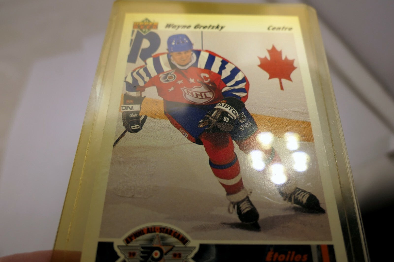 Upper Deck 1991 Trading Card Wayne Gretzky 621 Etoiles Conference Campbell
