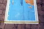 South Africa S. Atlantic OCEAN - 40X56" extra Large MAP