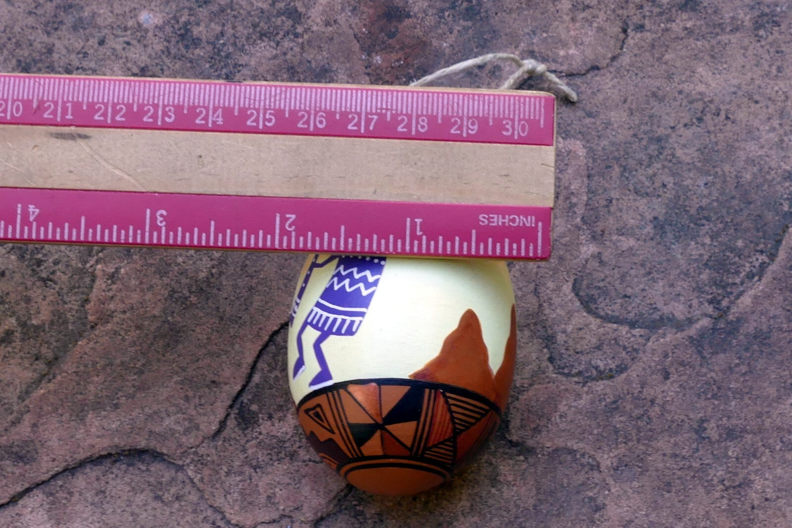 Kokopelli NATIVE AMERICAN DANCE HORN DESIGN GOURD CHRISTMAS ORNAMENT