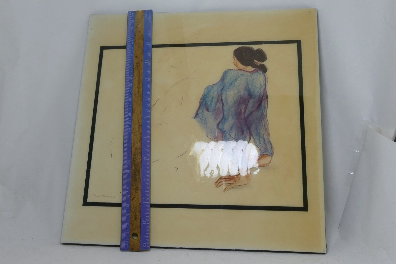 RC Gorman Tile A.R.T Co. "109 Navajo Turquoise" Wall Handing ceramic plate USA