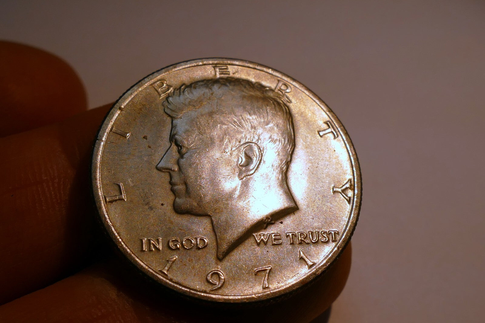 1971 John F Kennedy  half dollar coin US JFK