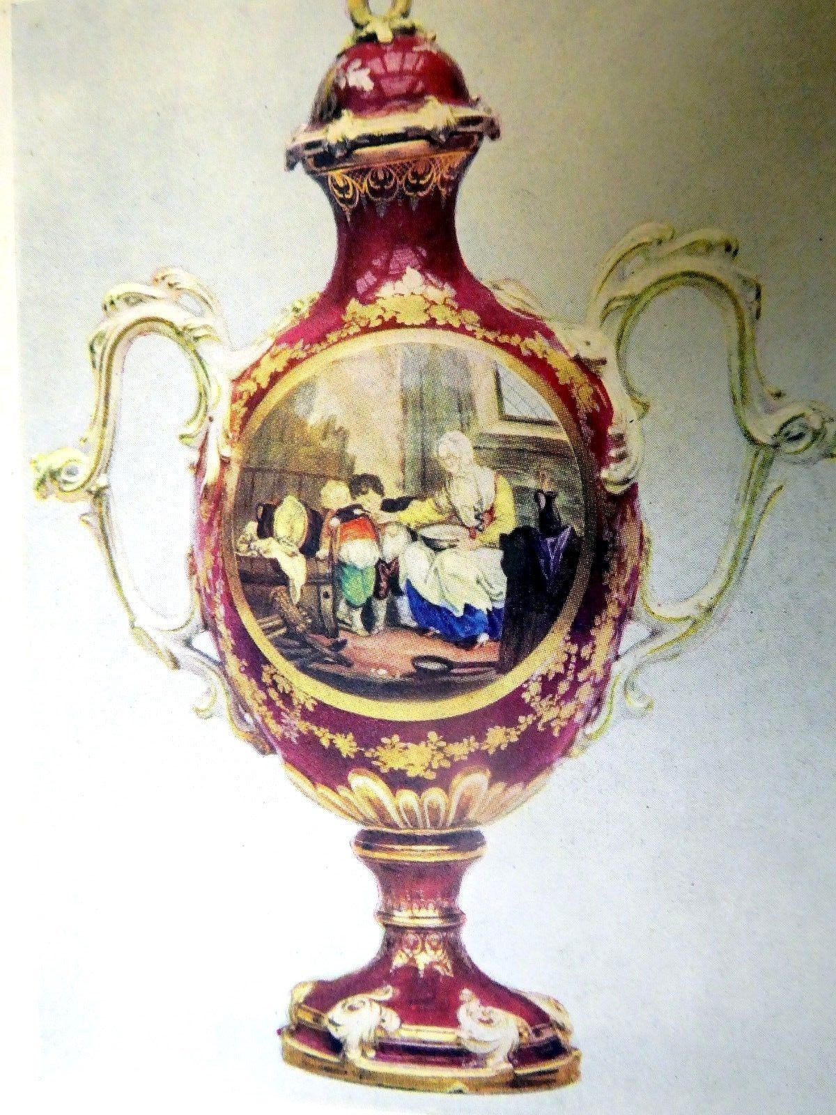 Postcard porcelain vase english c.83 831 1882 unused unposted 1910
