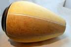 Art Pottery Ceramic Vase 1997 GB Gillian Bliss Signed sand light brown 11"
