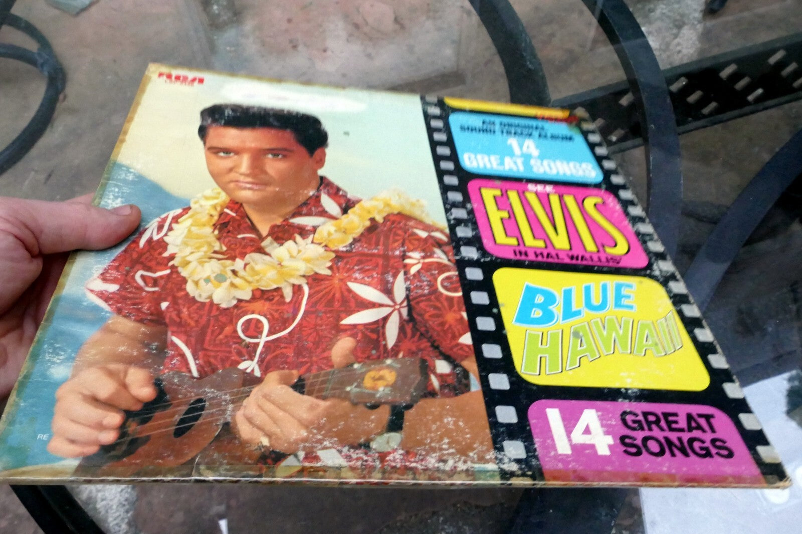 1976 Elvis Presley Blue Hawaii LSP-2426 RCA Soundtrack -  ALBUM ART COVER ONLY