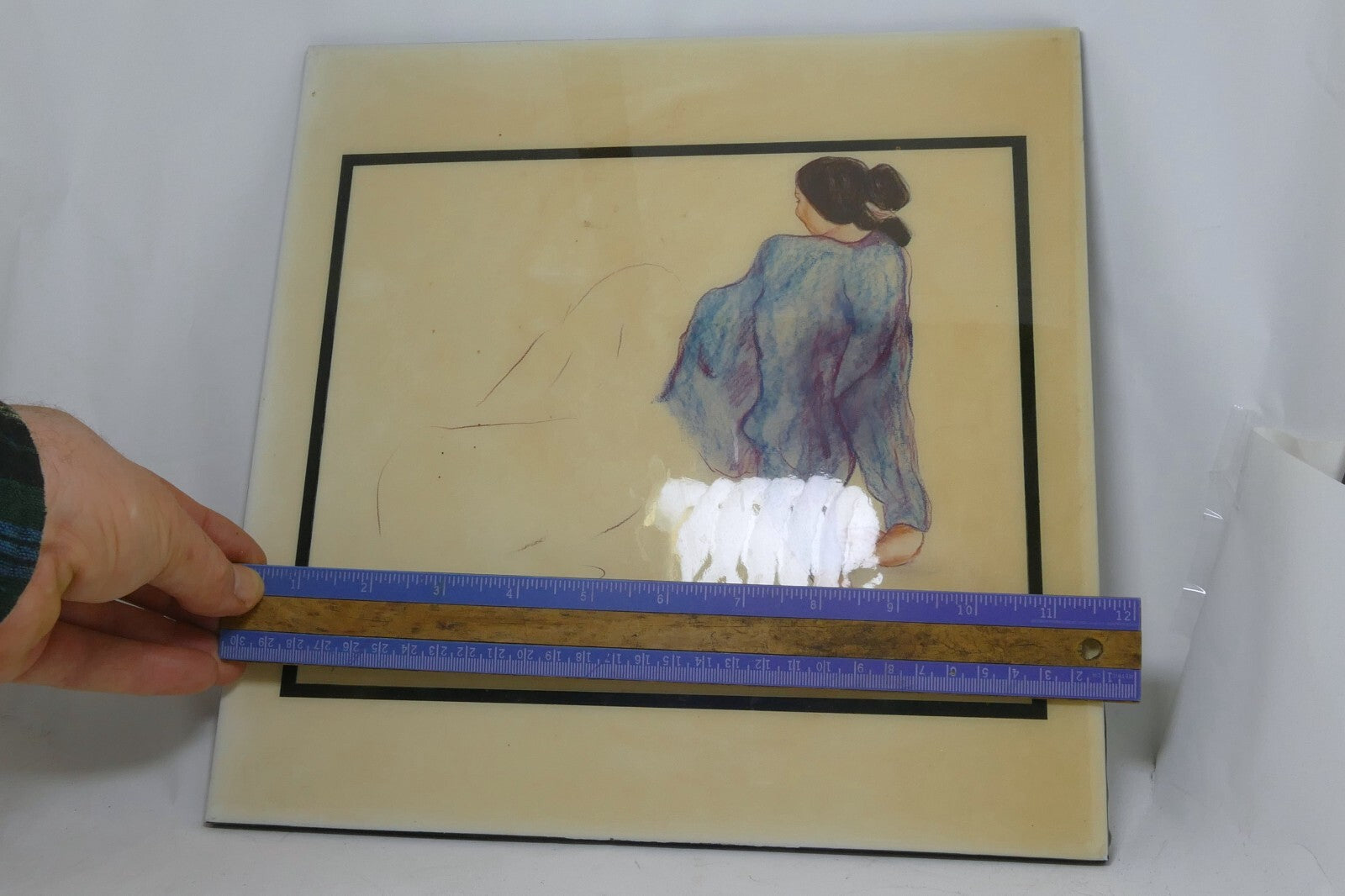 RC Gorman Tile A.R.T Co. "109 Navajo Turquoise" Wall Handing ceramic plate USA
