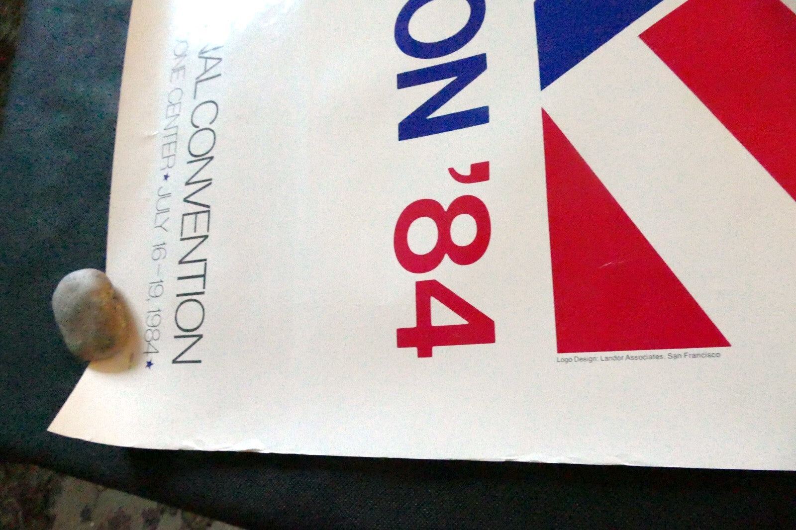 POSTER SAN FRANCISCO DEMOCRATIC PARTY NATIONAL CONVENTION MASCONE  1984
