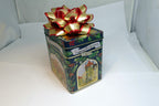 Lambertz Cookie Tin Music Box Germany Burg Vom Hallertor  5" works Christmas toy