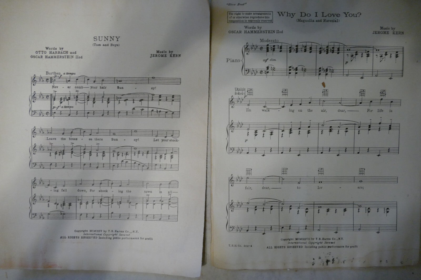 Why Do I Love You? 1927, from "Show Boat", Jerome Kern and Oscar Hammerstein 2nd