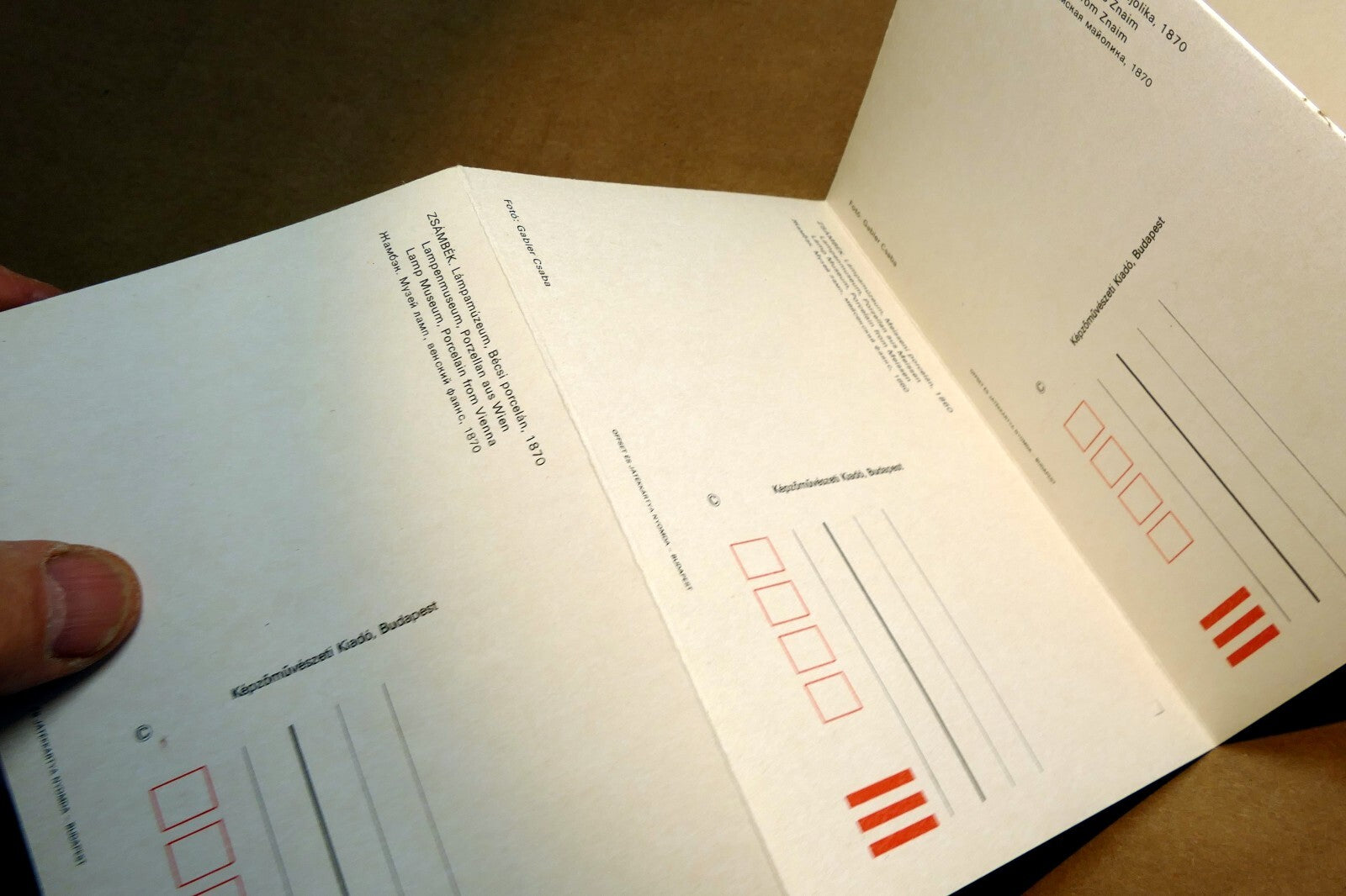 Kamp Museum Zsambek Hungary Budapest Folding Postcards unposted 226/861 4707-000