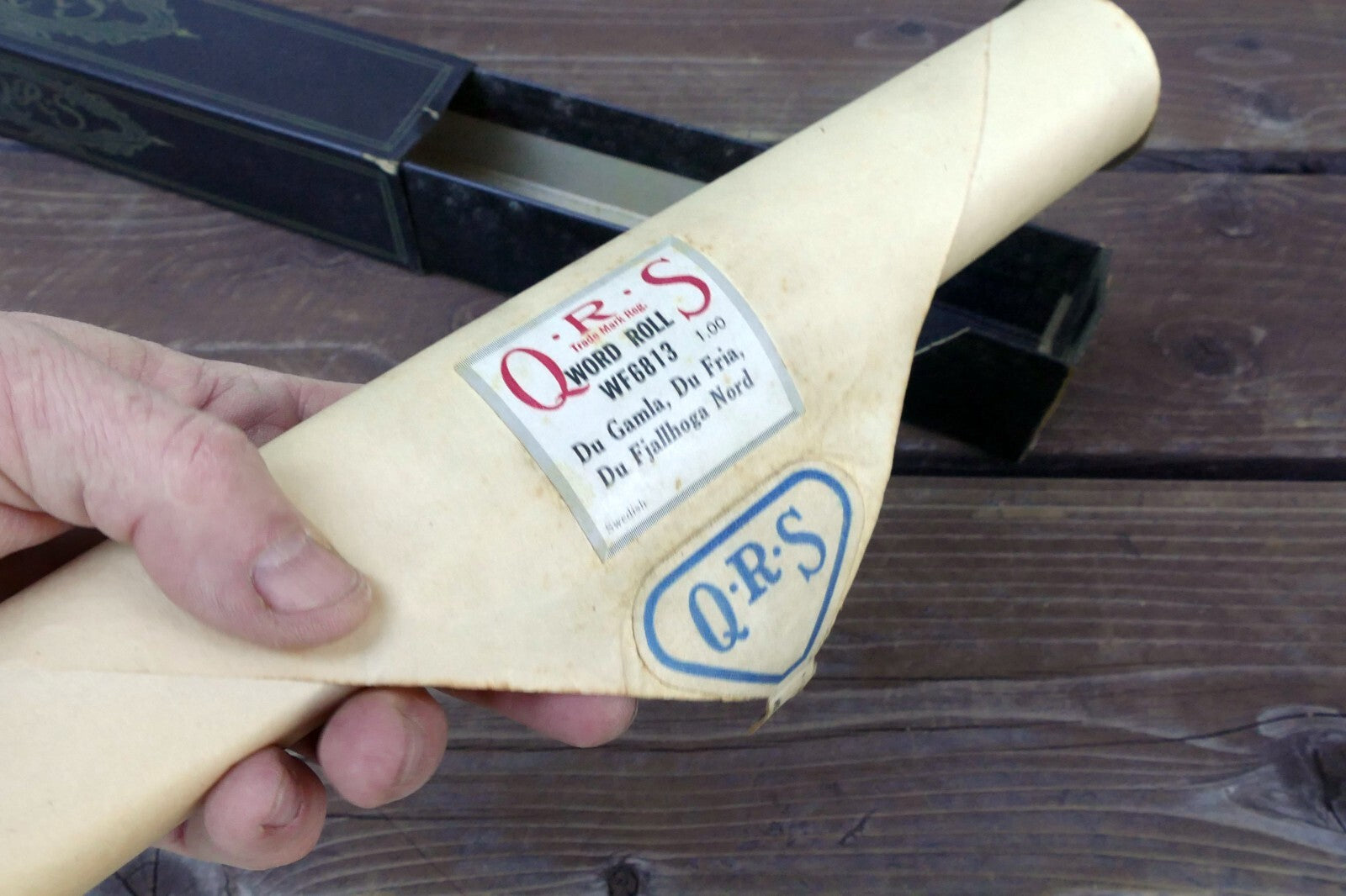 QRS Word Piano Roll WF6813 Du Gamla du Fria Du Fjallhoga Nord