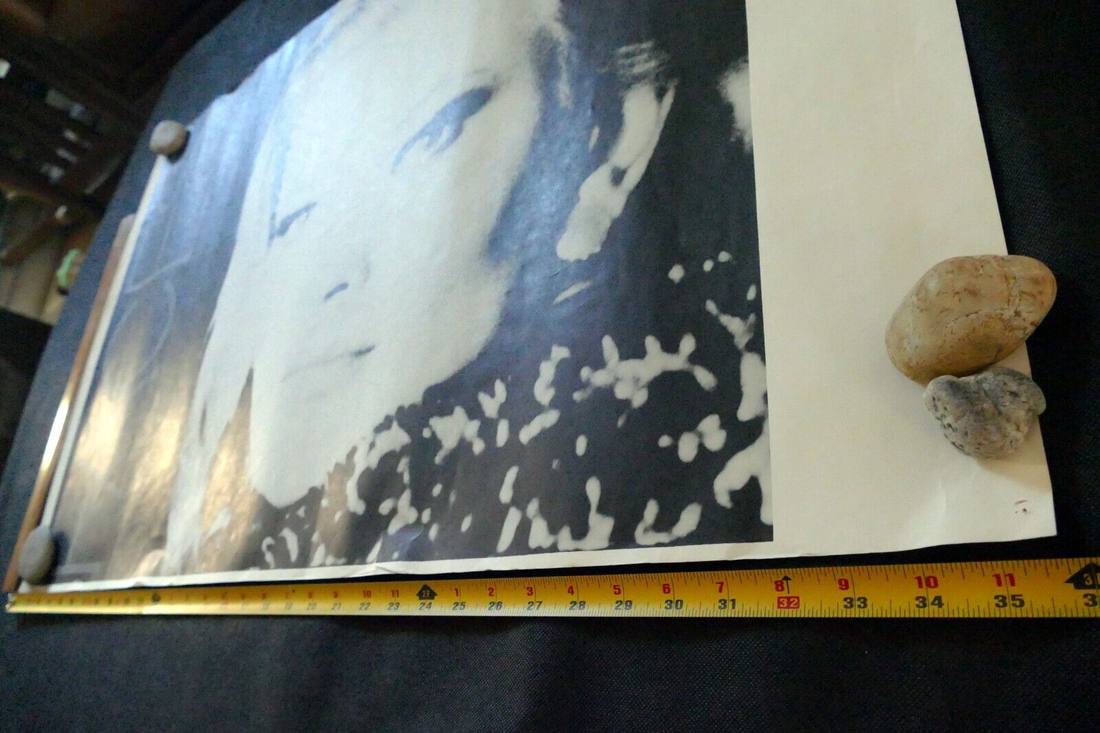 " Faces" Wendy Porter Poster vintage large 22X36"