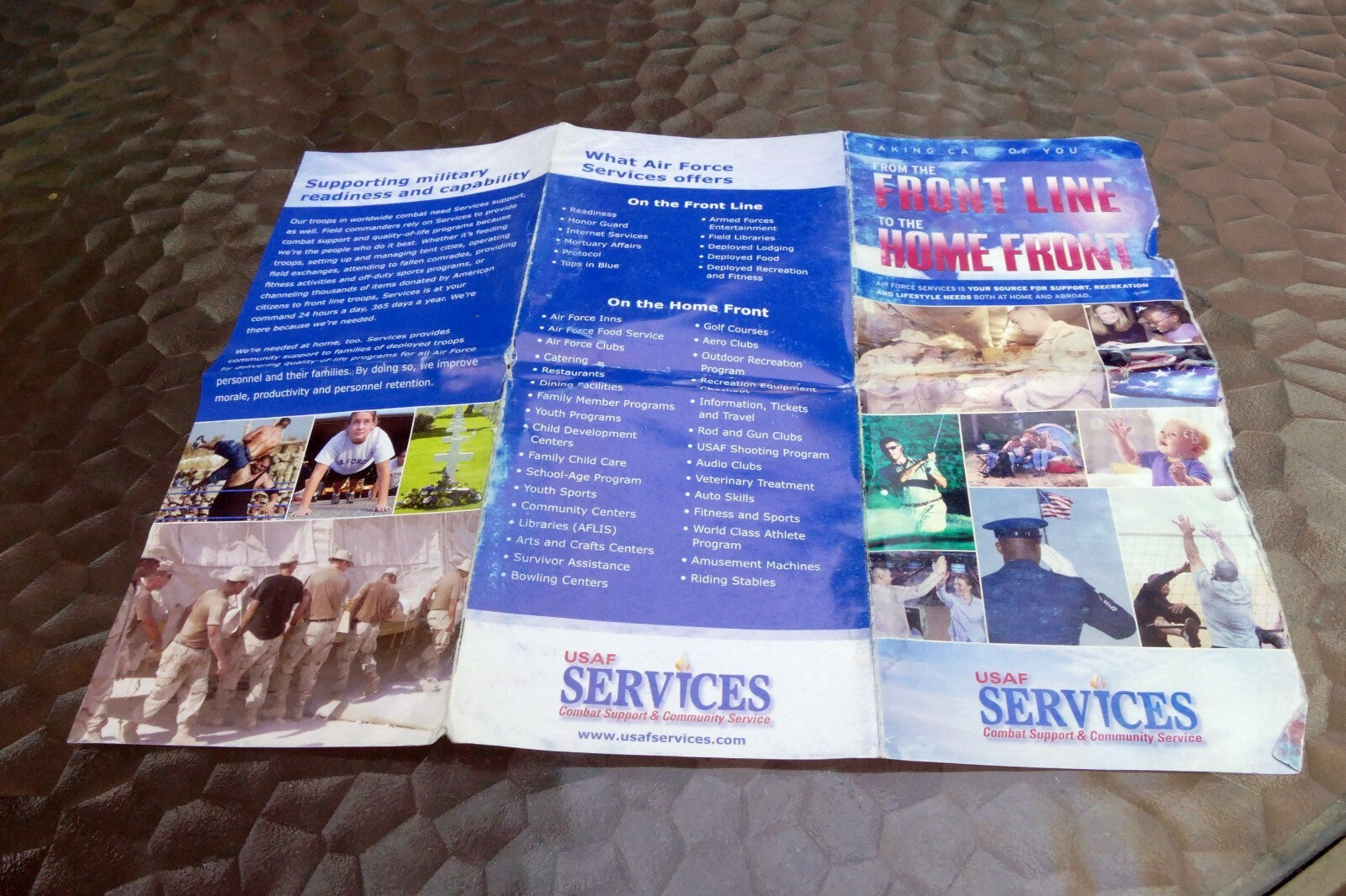 Brochure USAF Combat Support & community Services  advertisement add 2000's