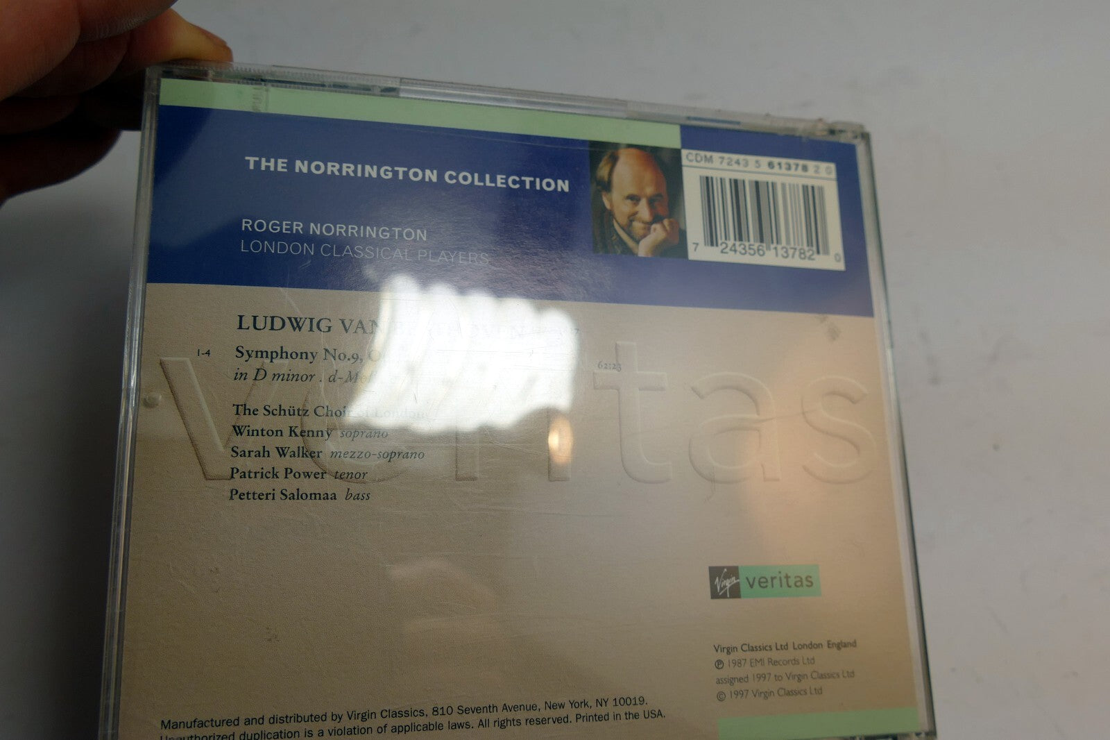 Cover ART Only Beethoven Symphony 9 London Classical Players N ( NO CD included)