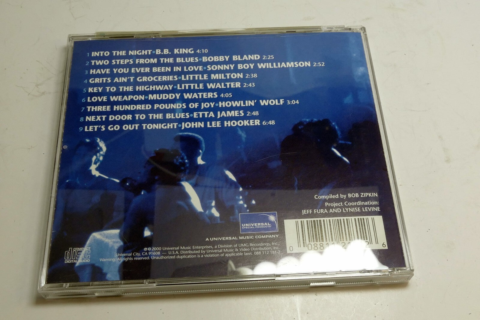 SMOKIN BLUES - COMPILATION MUSIC CD, 9 TRACKS B.B. KING ETTA JAMES JOHN HOOKER+ 