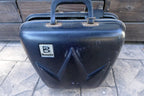 Vintage black beauty brunswick black bowling ball 5js787 with retro bag
