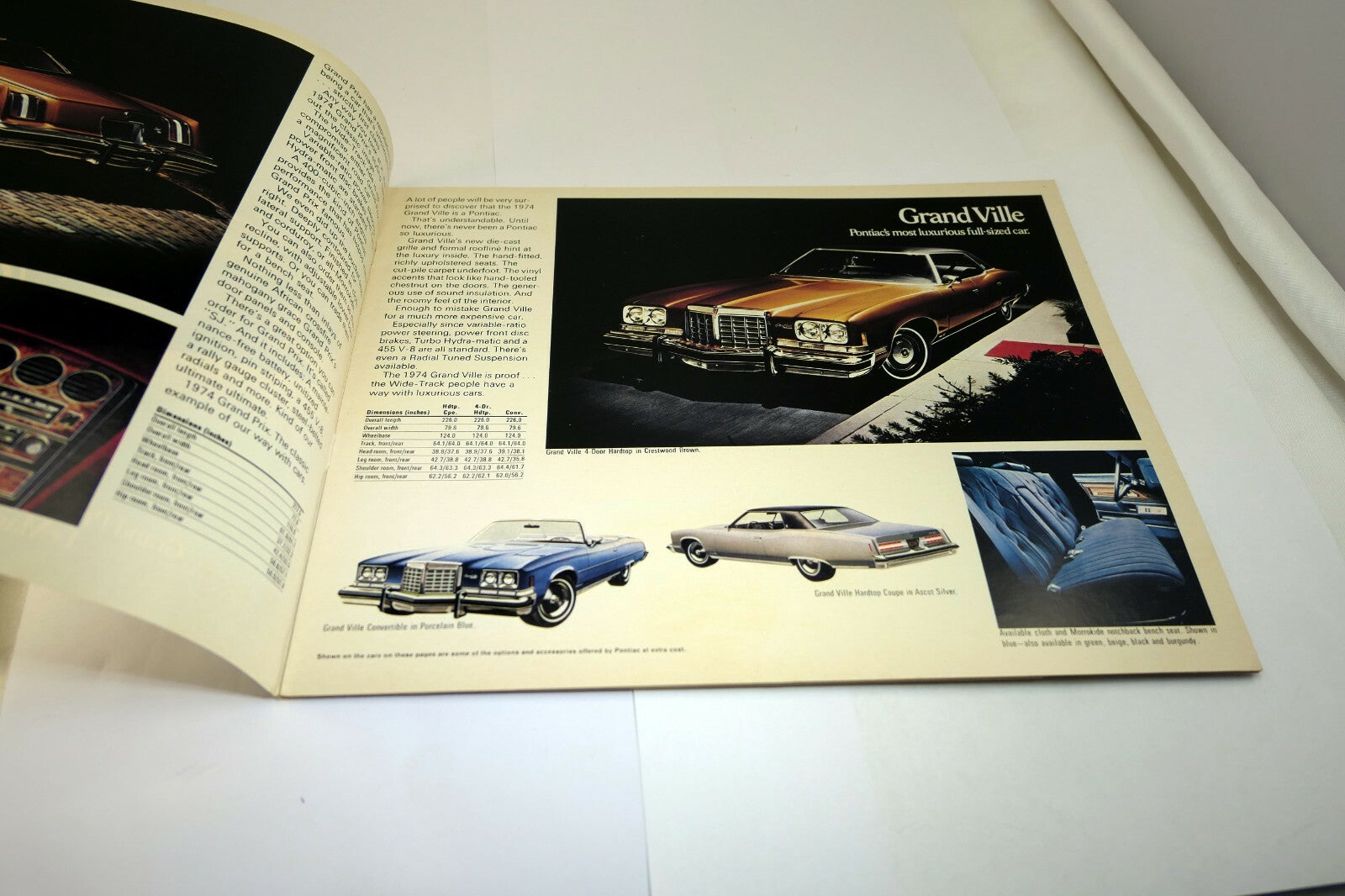 Pontiac 1974 Dealership Car advertisement ad Sales Brochure